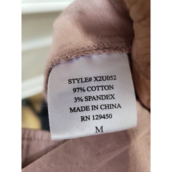 Como Vintage Trim Bell Sleeve Top Women's Size Medium Pink Cotton Boat Neck - Picture 8 of 11